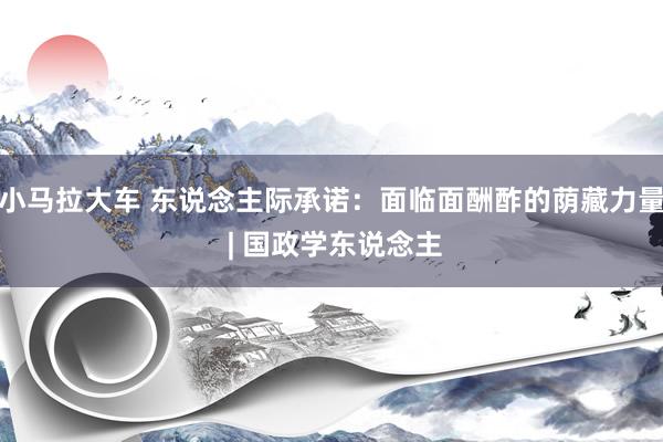 小马拉大车 东说念主际承诺：面临面酬酢的荫藏力量 | 国政学东说念主